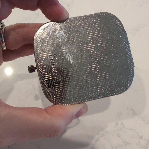 Vintage Russian BEINICE Decorative Square Double Sided Compact Cosmetic Mirror - Picture 3 of 7